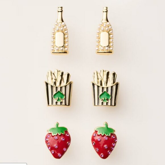 Kate Spade Earrings - Set of Two - Novelty Studs - Nickel Free - Picture 7 of 8